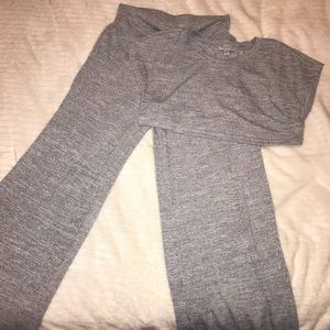 2 piece set crop top + wide leg pants